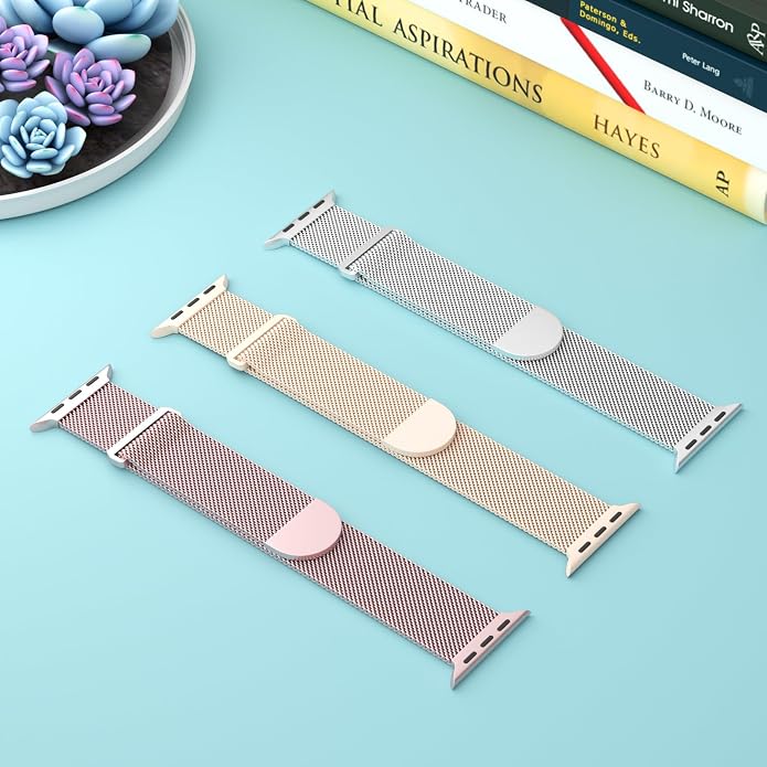 3 Pack Mesh Metal Band Compatible - Image 2