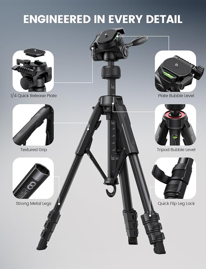 Lamicall Camera Tripod - Image 6