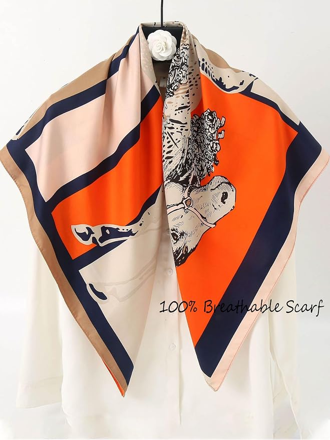 Silky Scarf for Women Lightweight Satin Bandanas Neck Hair Wrap For Sleeping - Image 3
