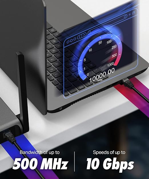 Cat 6 Ethernet Cable 20 ft, 10Gbps High Speed Ethernet Cable, Internet Cable - Image 6