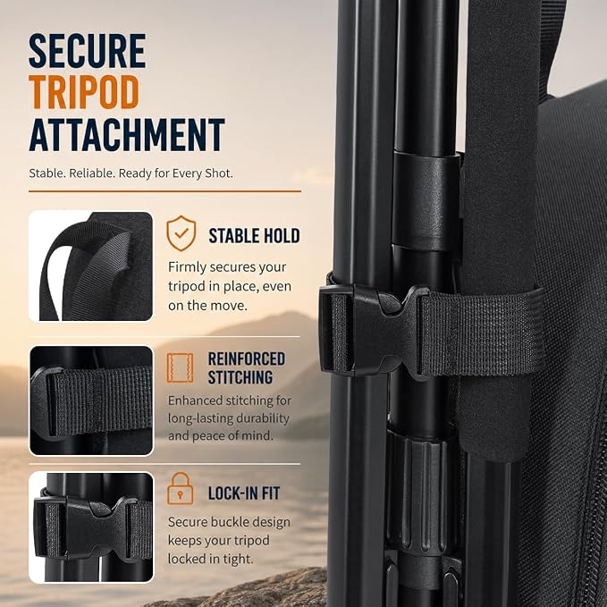 Camera Backpack for Photographers, DSLR Camera Bag - Image 7