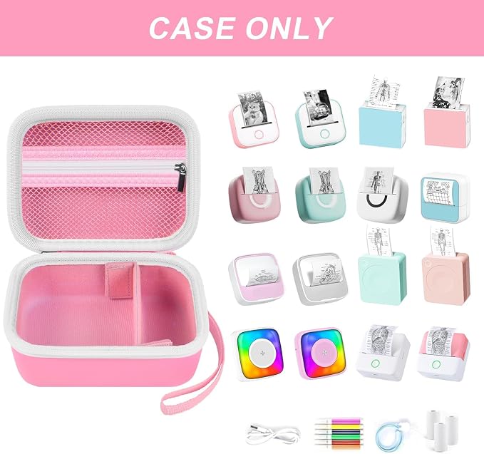 ANKHOH Label Maker Case for Memoking T02/ for Phomemo M02/ M02S/ M02 Pro/ Q30S/ - Image 2