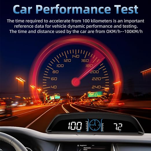 MH Heads Up Display for Car, Digital GPS Speedometer, 5.5 inch HUD GPS Speed - Image 4