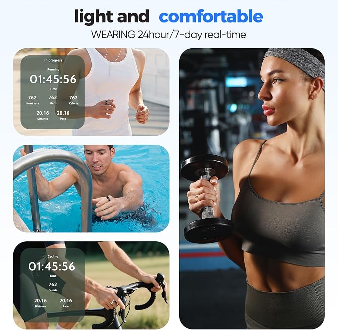New Smart Ring Health Tracker for Women & Men, Sleep Exercise Health Monitoring - Image 6