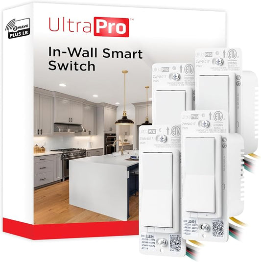 UltraPro Z-Wave Plus Long Range in-Wall Smart Light Switch by UltraPro
