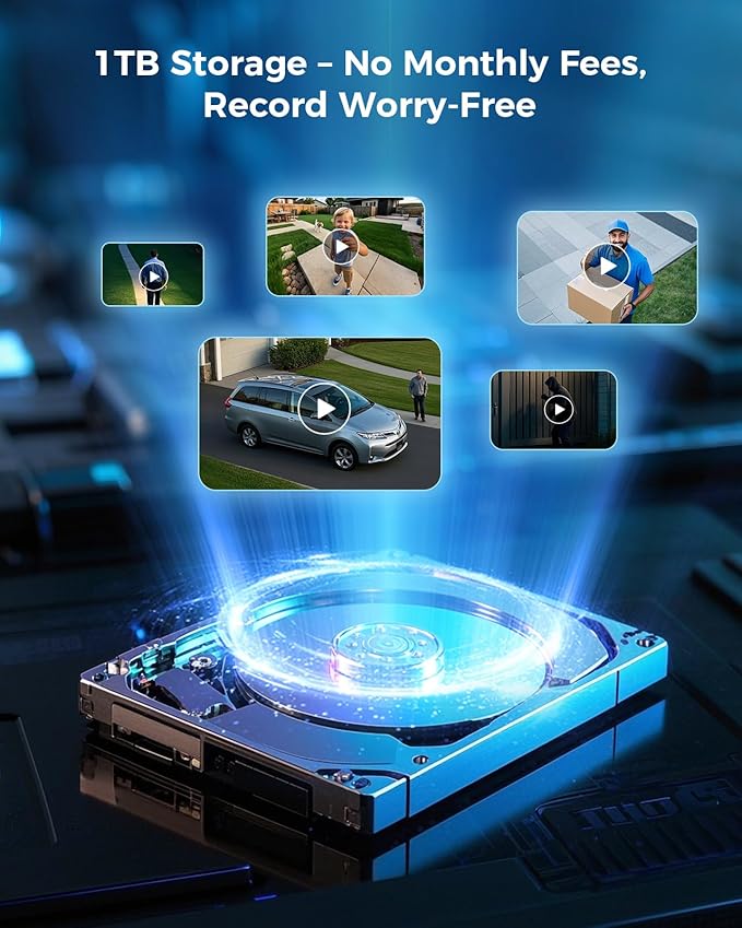 Hiseeu 4K/8MP Wireless Security Camera Outdoor, 5G/2.4G WiFi Pro Camera System - Image 4