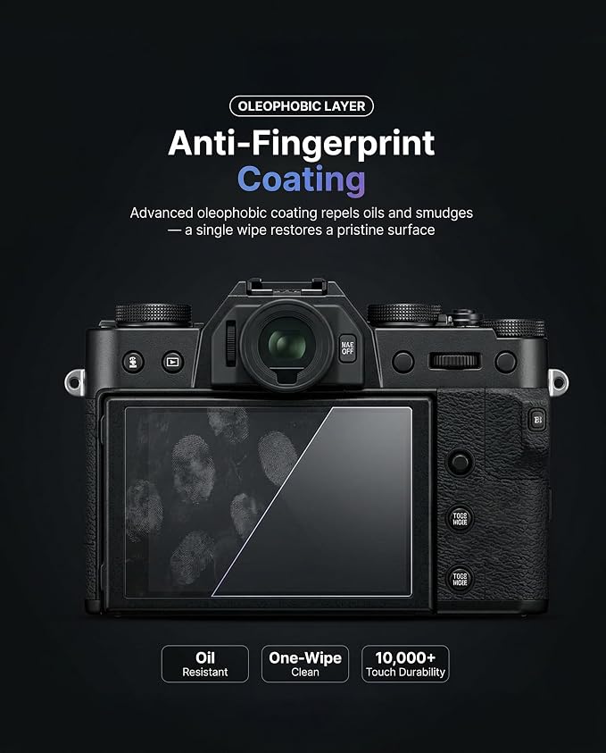 iDaPro Screen Protector for Fujifilm X-T30 Fuji X-T30+ Hand Lanyard, Tempered - Image 9