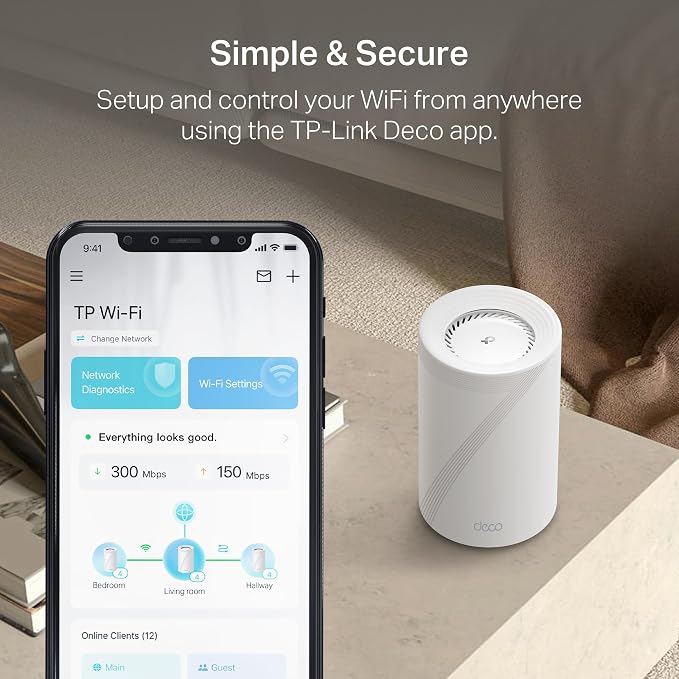 TP-Link Deco 7 Pro BE17000 Tri-Band Wi-Fi 7 Whole Home Mesh System | 9-Stream - Image 7
