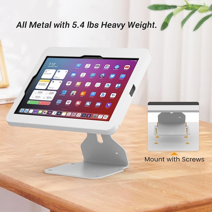 Heavy Duty iPad POS Stand for Desk, All Metal - Image 5