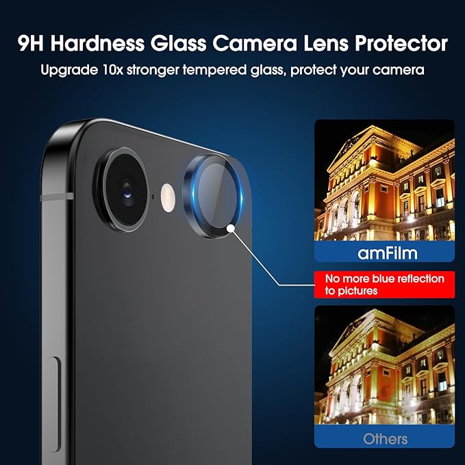 amFilm Auto-Alignment OneTouch for iPhone 17e / iPhone 16e Screen Protector + - Image 7