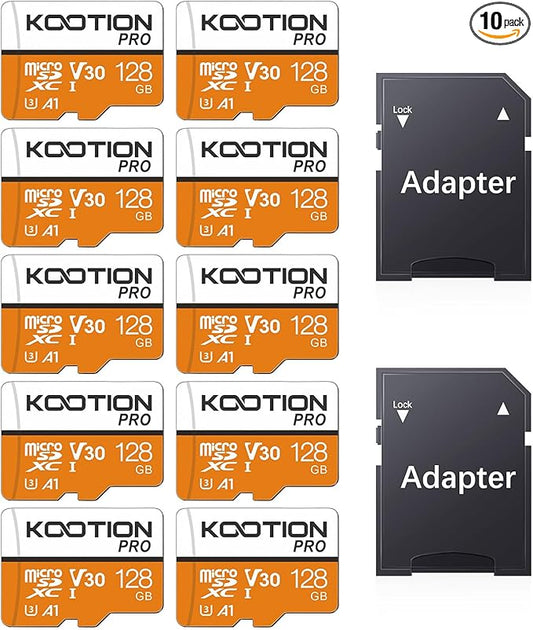 KOOTION 128GB 10-Pack Micro SD Card by KOOTION