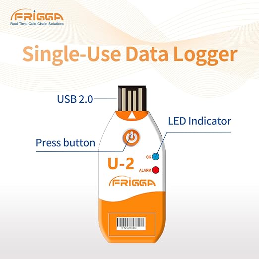 Frigga 10 Pack 100 Days USB Temperature Data Logger Single Use Temperature - Image 6
