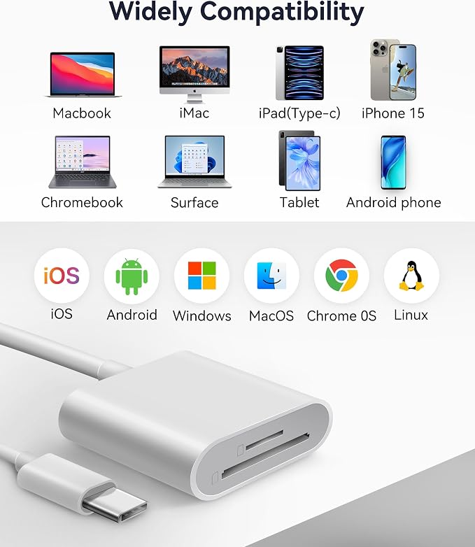 USB C SD Card Reader, WNXSLOAD SD Card Adapter - Image 7