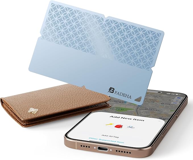 2026 Apple MFi Certified Wallet Tracker Smart Card by BFADEHA