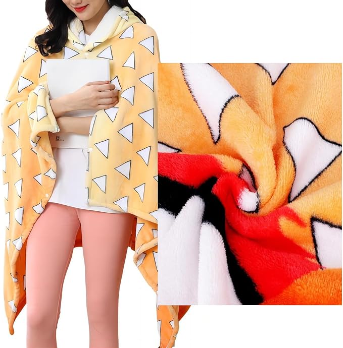 Juejuezi Hooded Wearable Blanket Hoodie Throw Blanket Cloak Cosplay Costume - Image 5