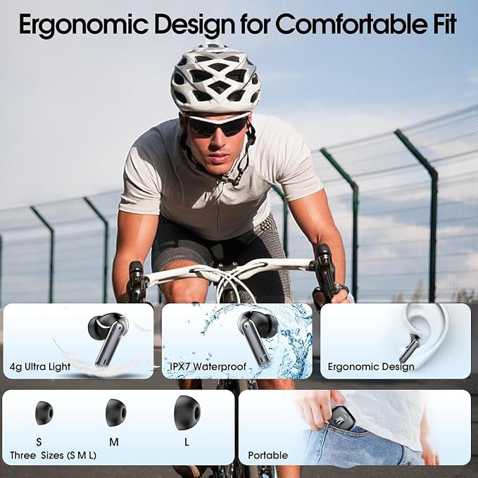 Ai Translation Earbuds Real Time, 3-in-1 Buletooth 5.3 Translator Earbuds - Image 8