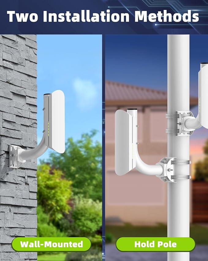 Universal Wireless Bridge Bracket Mount, 180 Adjustable Wall-Mounted Mount - Image 5