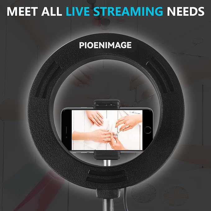 6" LED Ring Light for Desk, Overhead Camera Mount - Image 5