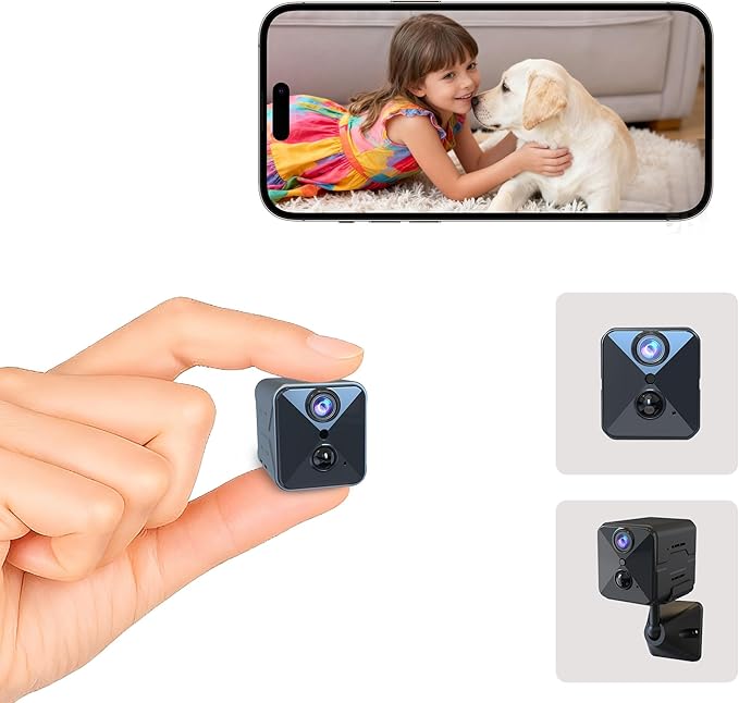 aidowocam 2026 Upgraded 4K HD Mini Security Camera, Wireless WiFi Indoor Nanny by aidowocam