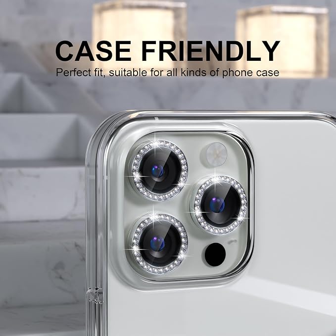 Choiche Compatible for iPhone 16 Pro/iPhone 16 Pro Max Camera Lens Protector - Image 4