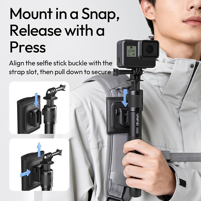 44.88" Invisible Selfie Stick for Insta360 X5/X4/X3/DJI Osmo 360 - Image 3