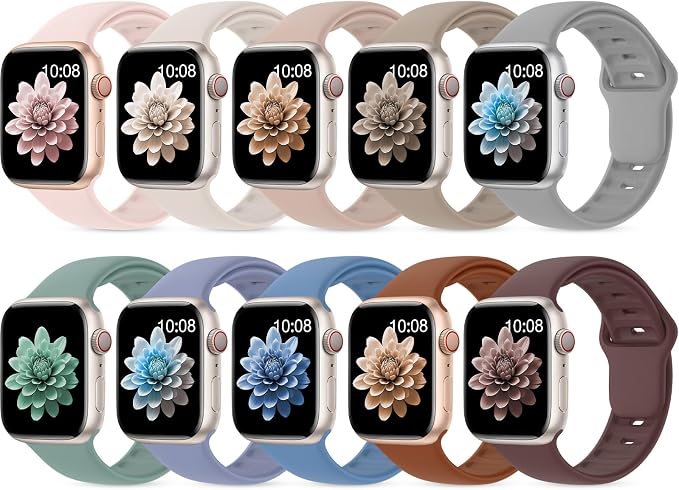 10 Pack Silicone Bands Compatible by UnleashJoyUnlockTrueLife