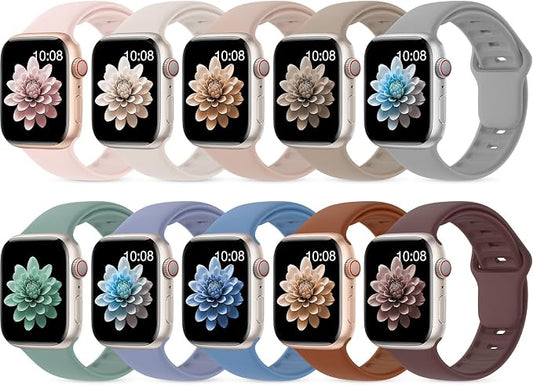 10 Pack Silicone Bands Compatible by UnleashJoyUnlockTrueLife