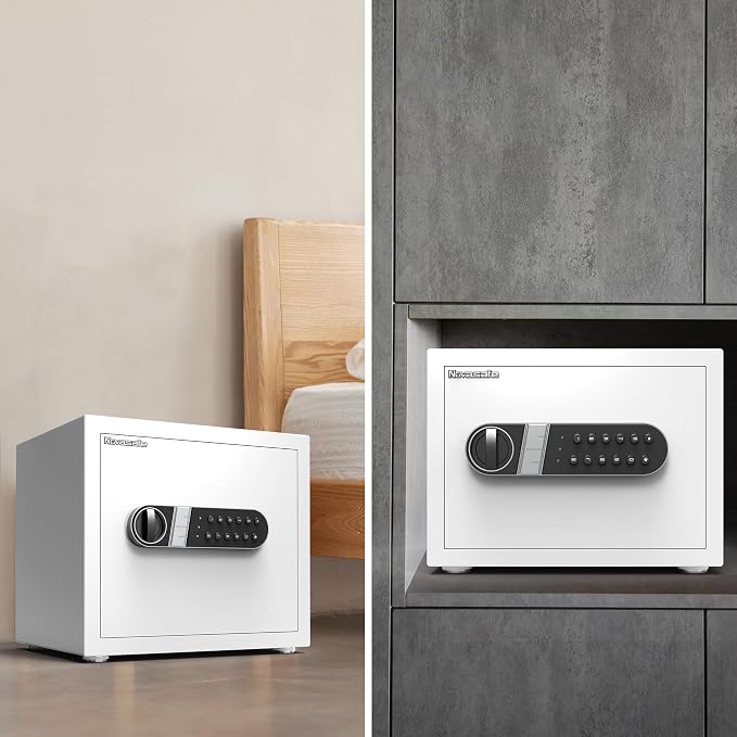 Safe Box, Home Safe with Key & Fireproof Waterproof Bag, Money Safe - Image 7