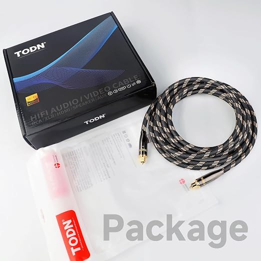 TODN Optical Audio Cable Digital Fiber Optic Toslink S/PDIF Cable Surround - Image 7