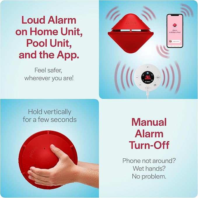 BCONE® Pool Alarm by Lifebuoy® | ASTM F2208 Certified | Floating Safety Device - Image 6