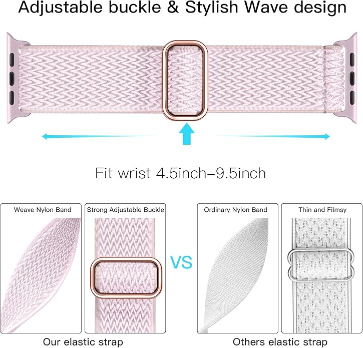 Lerobo Stretchy Nylon Solo Loop Band, Compatible - Image 3