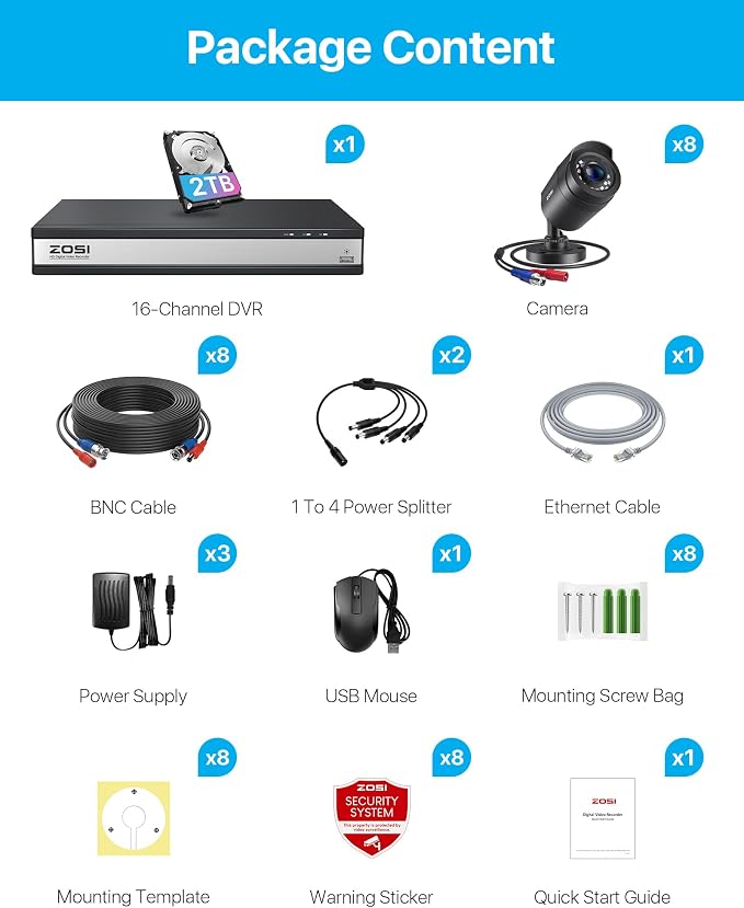 ZOSI 3K Lite 16CH Security Camera System - Image 9