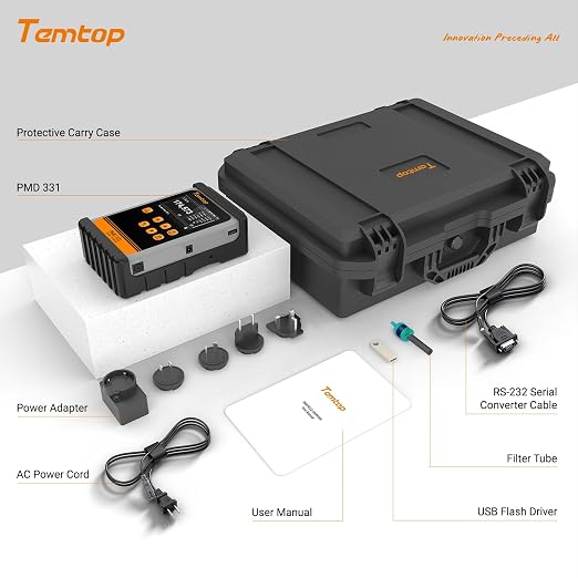 Temtop PMD331 Professional Particle Counter, 7-Channel Handheld Laser Dust - Image 8