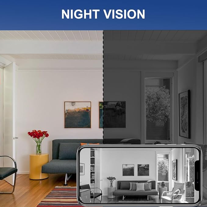 senri 3 Pack Mini Security Camera, 1080P HD WiFi Home Indoor Outdoor Camera - Image 5