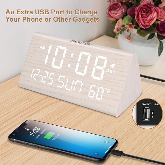 DreamSky Digital Alarm Clocks for Bedrooms - Image 6