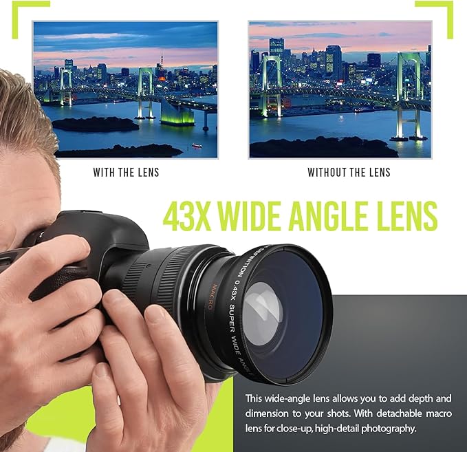 Ultra Deluxe Lens Kit for Canon Rebel T3, EOS 80D, EOS 77D Cameras - Image 5