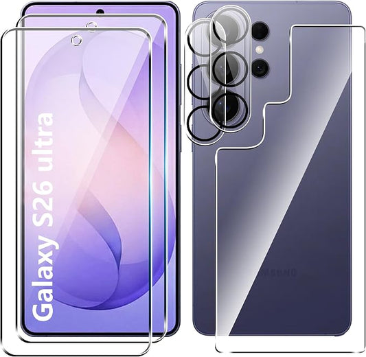 for Samsung Galaxy S26 ultra Screen Protector＆Back Screen Protector＆Camera Lens by Suttkue