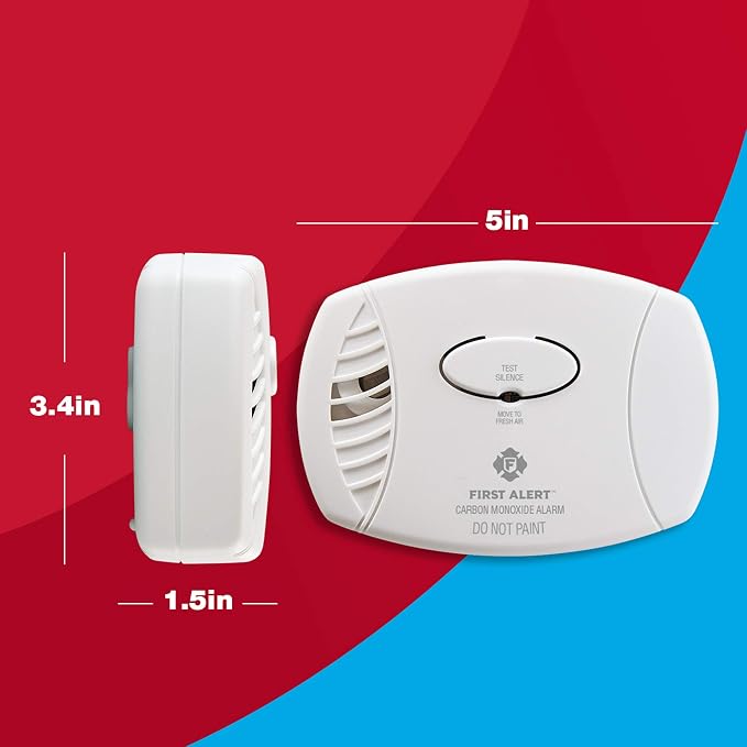 FIRST ALERT CO400-3 Carbon Monoxide Detector, Battery Operated - Image 7