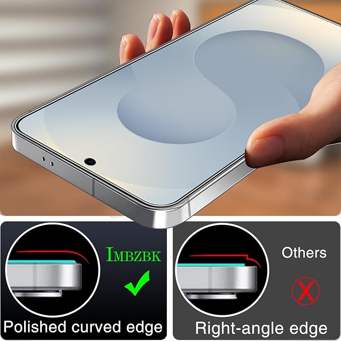 IMBZBK 3 Pack Screen Protector for Samsung Galaxy S25 Plus Accessories - Image 7