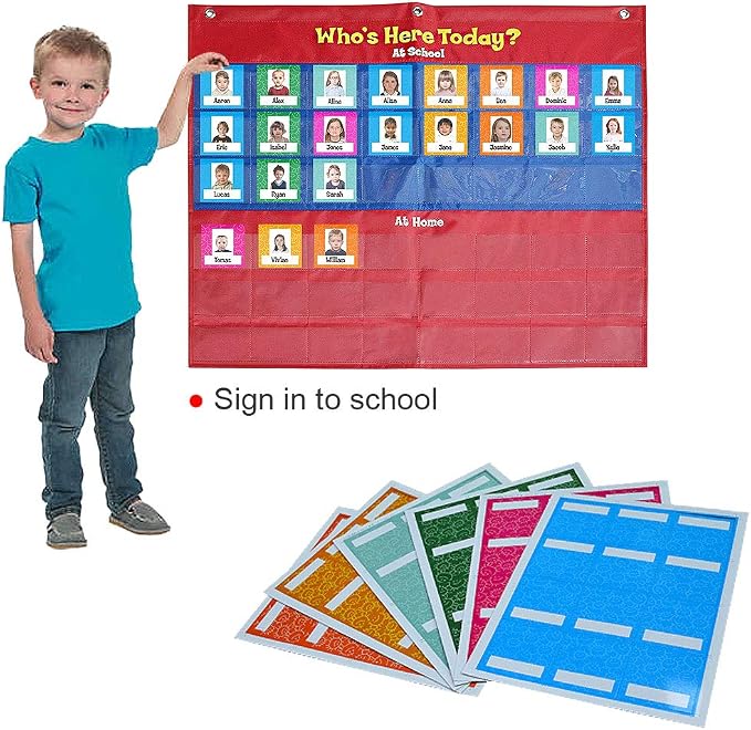 amzoya Attendance Pocket Chart - Image 5