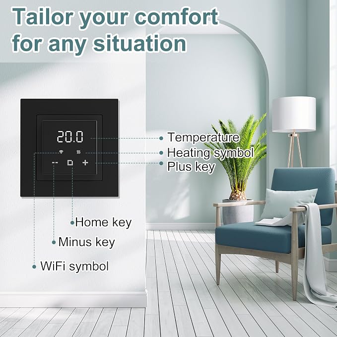 HEATIT Programmable Thermostat, WiFi Smart Thermostat - Image 6