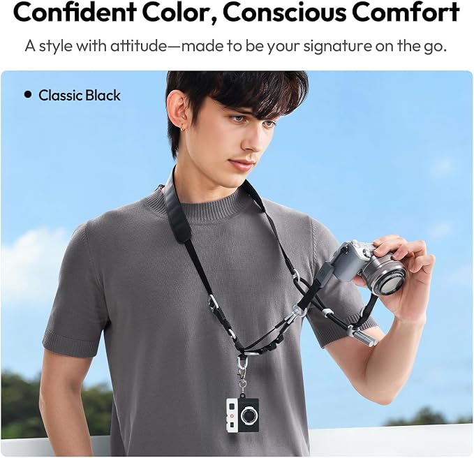 ULANZI YF01 Camera Strap with Built-in USB-C Data Cable, 3-in-1 Quick Release - Image 2