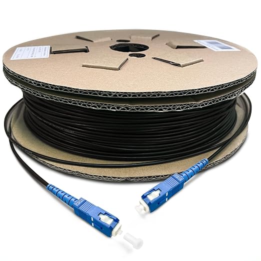 100 Meters SC to SC Fiber Optic Patch Cable, Outdoor Armored Single Mode SC/UPC by Bangun