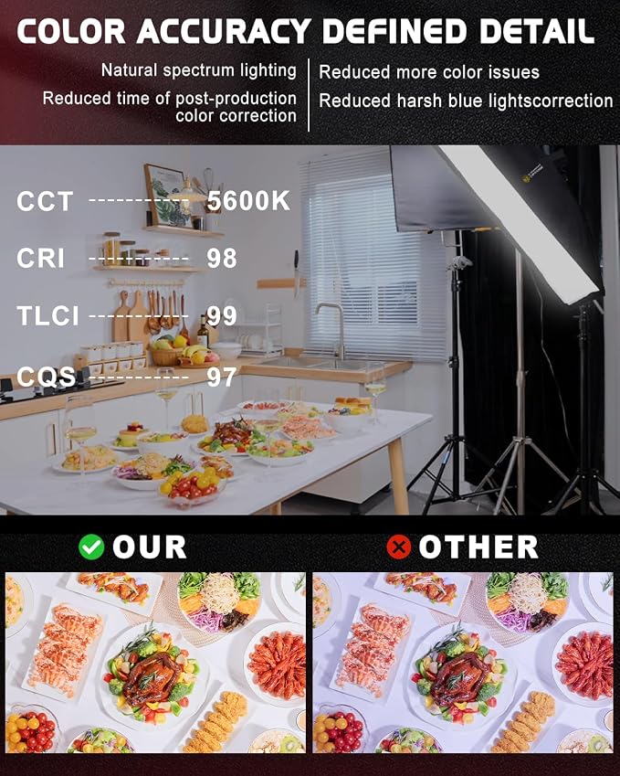 IFOOTAGE LED Video Light with Carry Bag, 70W SL1 60DN Daylight Photography - Image 2