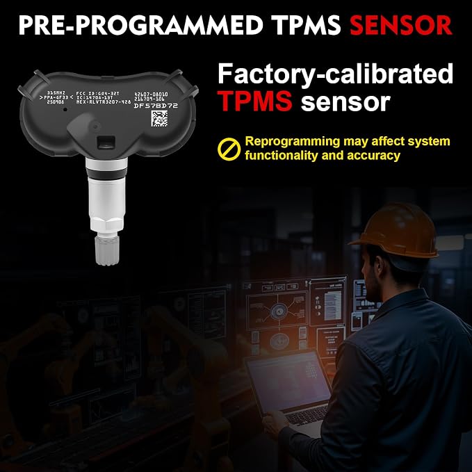 Pre-Programmed 315MHz TPMS Sensor for:-Toyota Tundra 2007-2020, Sequoia - Image 5