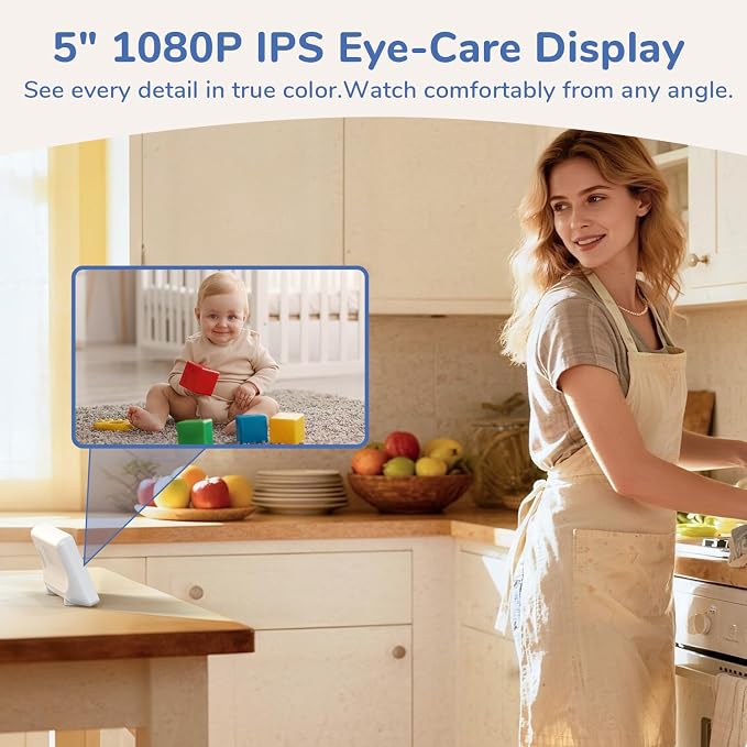2026 1080P No WiFi Video Baby Monitor, HD Night Vision, Two-Way Talk, - Image 3