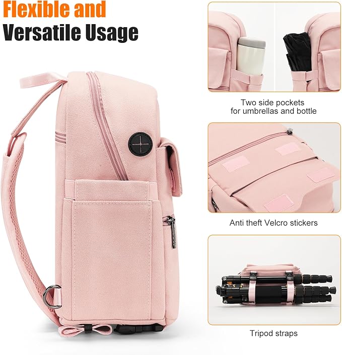 Cwatcun Camera Bag Small Compact Camera Sling Case, Waterproof Canvas Crossbody - Image 4