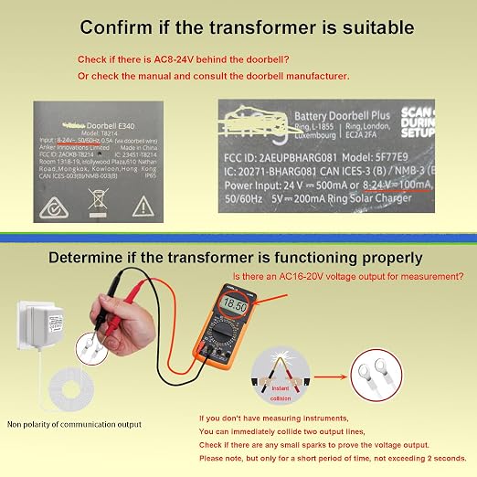 18V 500mA Video Doorbell Transformer Compatible - Image 2