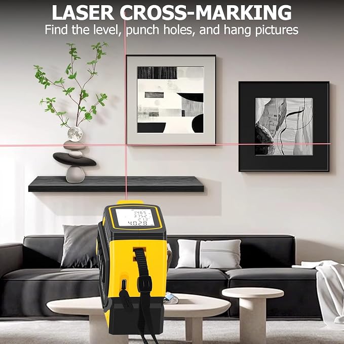 4-in-1 Digital Laser Tape Measure, 328ft/100m Laser Distance Meter - Image 6