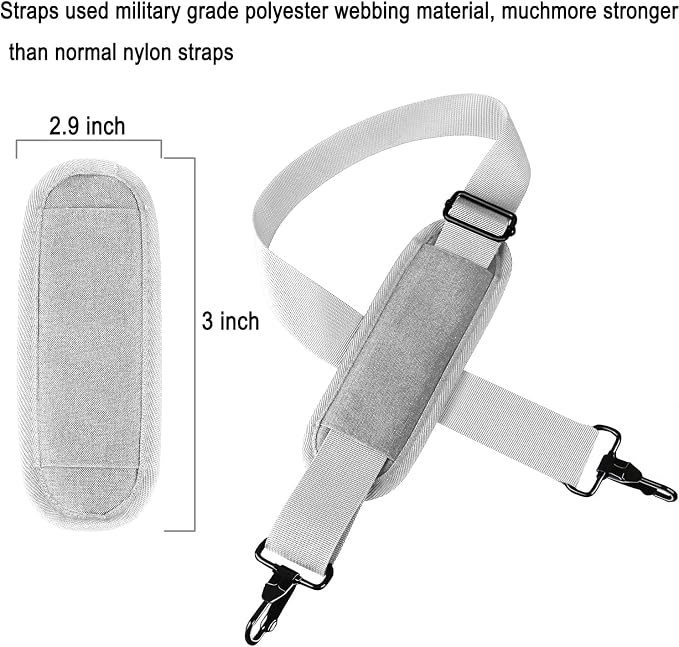 Askuko 56 Inch Shoulder Strap, Universal Adjustable Shoulder Belt Replacement - Image 4